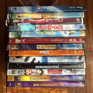 LOT OF 13 Kids DVD Movies: Cinderella, Shrek, Lilo And Stitch And More